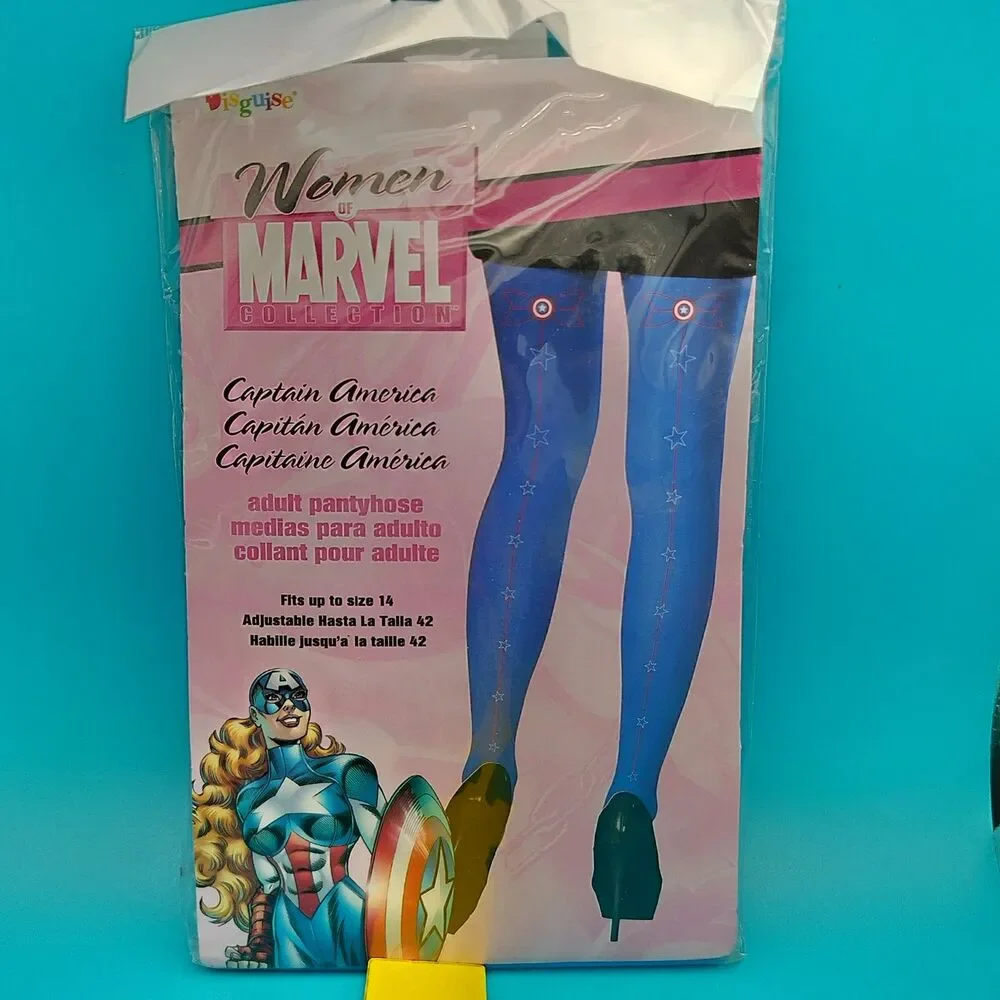 Disguise Women's Captain America Marvel Collection Adult Pantyhose Tights